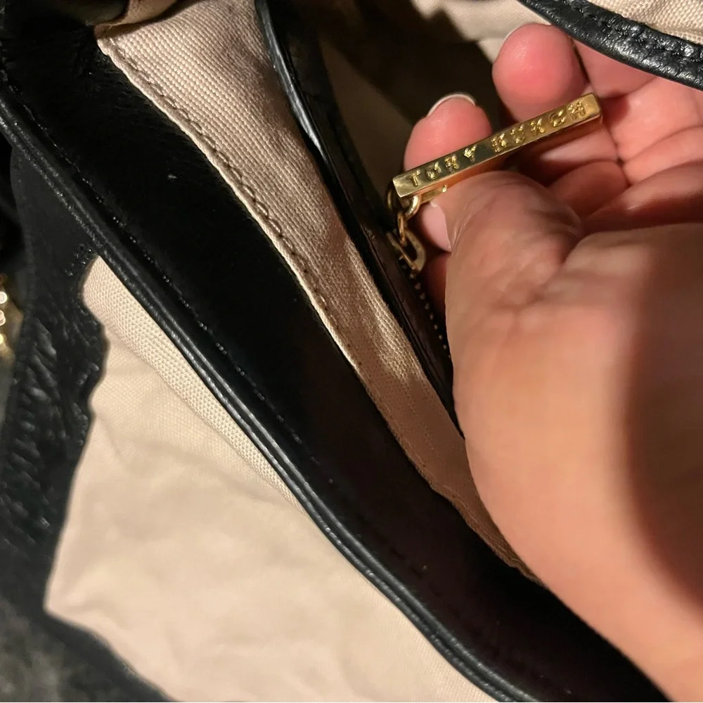 Tory Burch Black leather studded crossbody - Picture 8 of 13